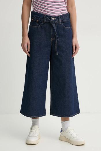 Rifle Levi's XL CULOTTE dámske, tmavomodrá farba, 001V1