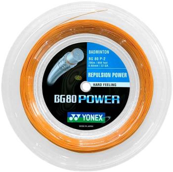 Tollasütő húr Yonex BG 80 POWER, 0,68 mm, 200 m, ORANGE