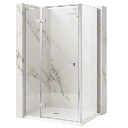 REA/S - Sprchovací kút Atlas 90x80 Chrome vľavo KPL-K4360