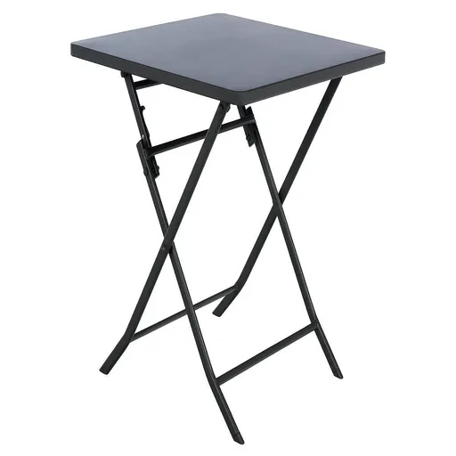 Kovový skladací stôl SUNNY 70x70 cm (antracit)