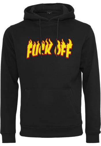 Mr. Tee Fuck Off Flames Hoody black - XS