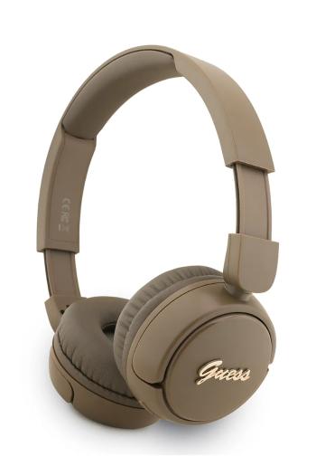 Bezdrôtové slúchadlá Guess hnedá farba