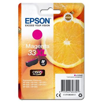 Epson T33 XL C13T33634012 purpurová (magenta) originálna cartridge