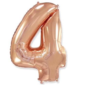 Balón fóliový číslica ružovo zlatá – rose gold 102 cm – 4 (8435102305456)