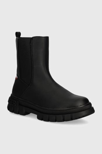 Detské čižmy Tommy Hilfiger čierna farba, T3A5-33599