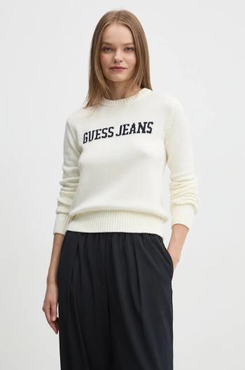 Bavlnený sveter Guess Jeans béžová farba, W4BR10 Z3HM1