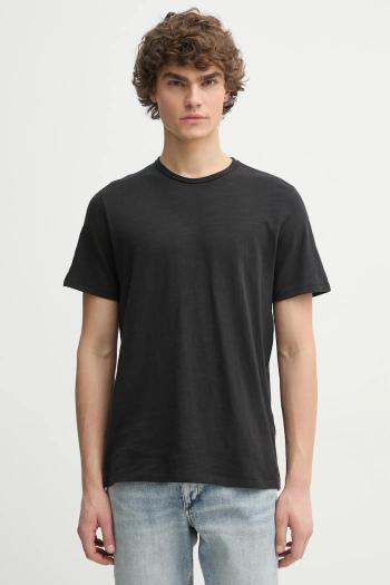 Bavlnené tričko Rag & Bone pánske, čierna farba, jednofarebné, M000T096G