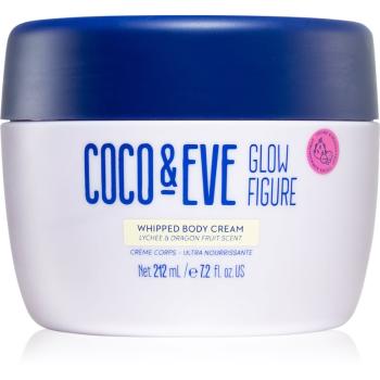 Coco & Eve Glow Figure Whipped Body Cream výživný telový krém s vôňou Lychee & Dragon Fruit 212 ml