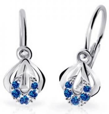 Cutie Jewellery Detské náušnice z bieleho zlata C2270-10-X-2 modrá