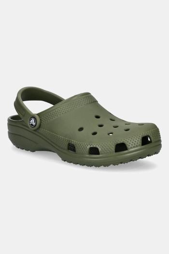Šľapky Crocs Classic pánske, zelená farba, 10001