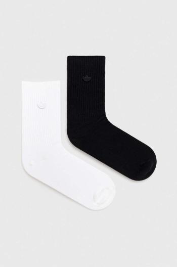 Ponožky adidas Originals 2-pak biela farba, IC8699