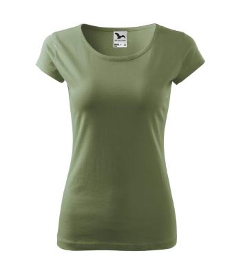 MALFINI Dámske tričko Pure - Khaki | XL