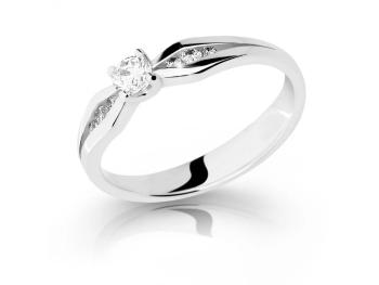 Cutie Diamonds Luxusný zásnubný prsteň z bieleho zlata s diamantmi DZ6878-2122-10-X-2 54 mm