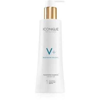 ICONIQUE Professional V+ Maximum volume Thickening shampoo tömegnövelő sampon a selymes hajért 250 ml