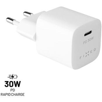 FIXED PD Rapid Charge Mini s USB-C výstupom a podporou PD 30W biela (FIXC30M-C-WH)