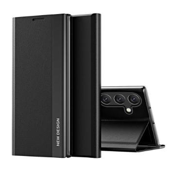 MG Sleep Case Pro knižkové puzdro na Samsung Galaxy S25 Plus, čierne