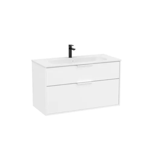 Roca Optica kúpeľňová skrinka s umývadlom 99x58x45,5 cm biela matná mat OPT1002ZBM