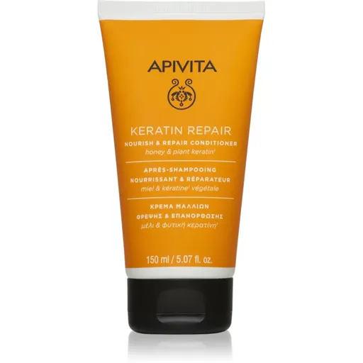 Apivita Keratin Repair Nourish Repair Conditioner keratínový obnovujúci kondicionér pre suché a poškodené vlasy 150 ml