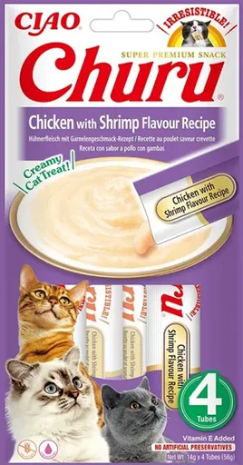 Churu Cat Chicken with Shrimp 4 x 14 g