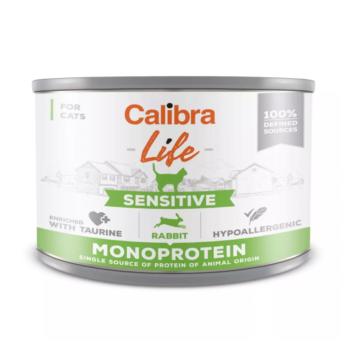 CALIBRA Life Sensitive konzerva pre mačky Rabbit 200 g