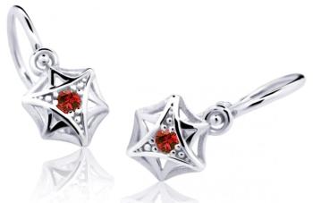 Cutie Jewellery Detské náušnice z bieleho zlata C2209-10-X-2 červená