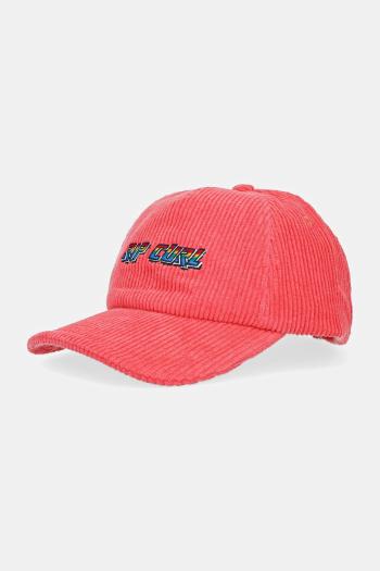 Menčestrová baseballová čiapka Rip Curl ružová farba, s nášivkou, 04WWHE