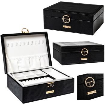 Elegantná čierna šperkovnica - Peterson