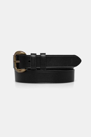 Kožený opasok Weekend Max Mara dámsky, čierna farba, 2515501044600