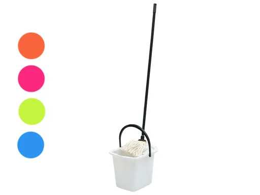 HEIDRUN - Vedro hranaté 15L a mop, rôzne farby