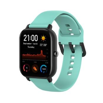 SILICONE Remienok pre Amazfit GTS 4 Mini svetlozelený