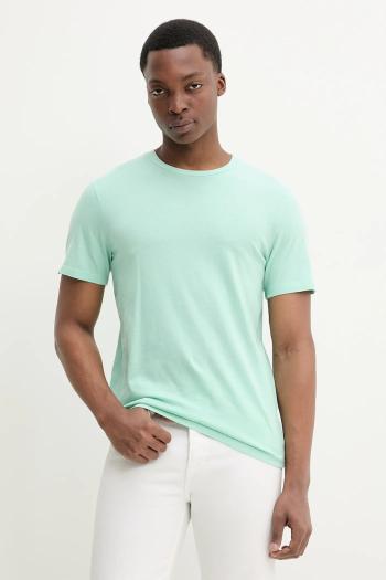 Bavlnené tričko Superdry pánske, zelená farba, jednofarebné, M1012140A-2MD