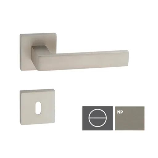 Kľučka Naturel Asti-HR, nikel perla, WC ASTIHRNPWC