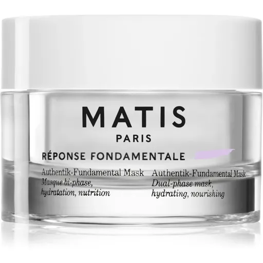 MATIS Paris Réponse Fondamentale Authentik-Fundamental Mask regeneračná a hydratačná maska na tvár na dvojfázové ošetrenie pleti 50 ml