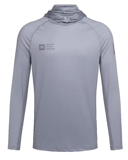Mikado tričko dlhý rukáv s kuklou a upf filtrom - xxl