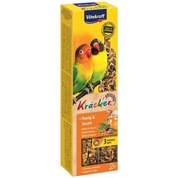 Vitakraft Kracker agapornis med + sezam  2 ks (4008239212887)