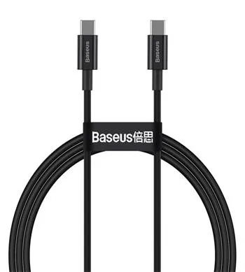 BASEUS CATYS-B01 100W Kábel USB Type-C - USB Type-C 1m čierny