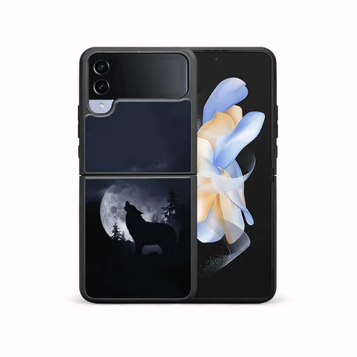 MY ART Ochranný kryt pre Samsung Galaxy Z Flip4 5G WOLF (247)