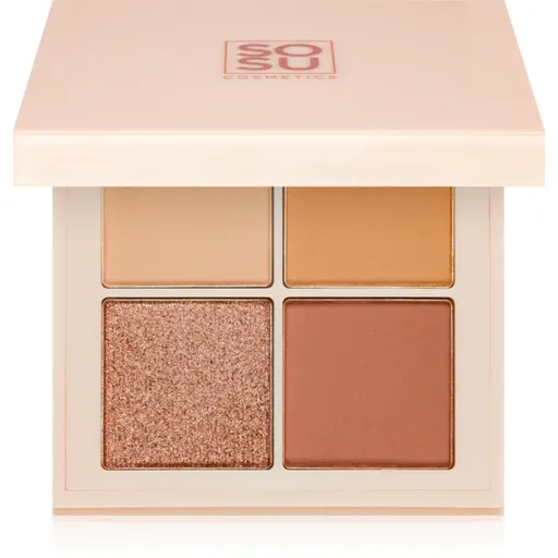 SOSU Cosmetics Eyeshadow Quad paletka očných tieňov odtieň Nude 4.8 g