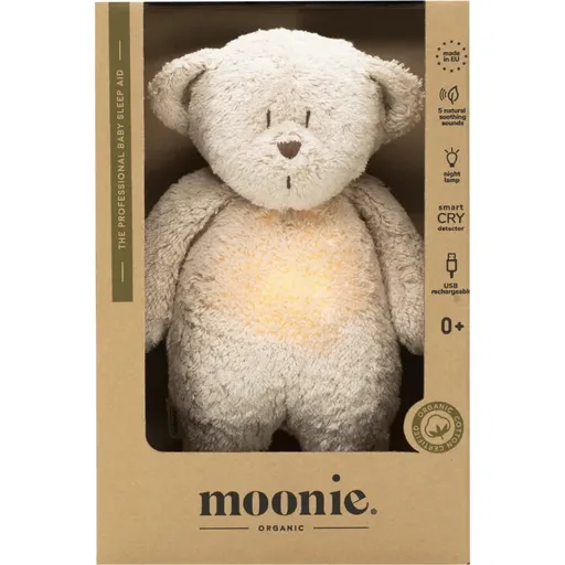 Moonie Bear 2.0 Organic Sand uspávačik s melódiou 1 ks