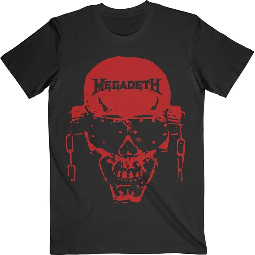 Megadeth tričko Vic Hi-Contrast Red Čierna S