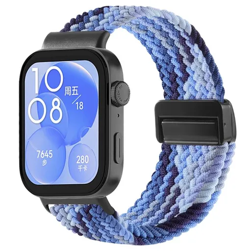 BRAIDED Nylonový remienok pre Huawei Watch Fit 4 / Fit 4 Pro OCEAN BLUE