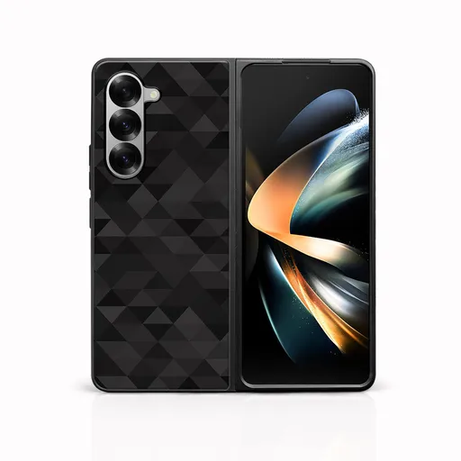 MY ART Ochranný kryt pre Samsung Galaxy Z Fold6 5G BLACK TRIANGLES (232)