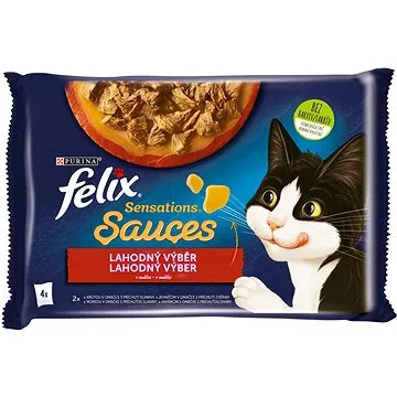 Felix Sensations Sauces s morkou a jahňacím v lahodnej omáčke 4× 85 g (7613039757475)