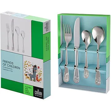 Berndorf Sandrik Detský príbor 4 ks FRIENDS OF CHILDREN (0101689200)