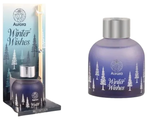 AURORA WINTER - Difuzér s vonnými tyčinkami blueberry vanilla sugar, 100 ml