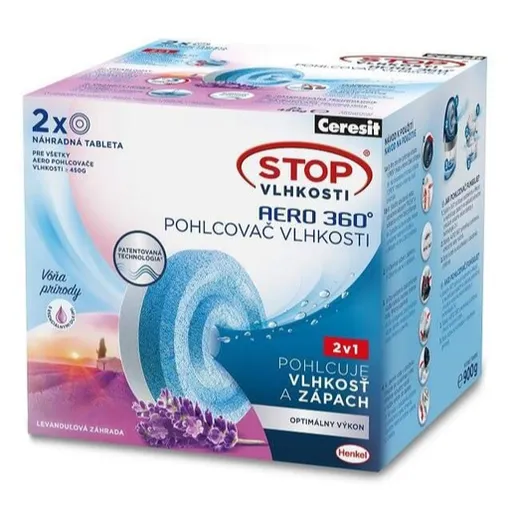 Stop vlhkosti Ceresit tablety AERO 2x450g rel. levand. CSVAEROTBLLE