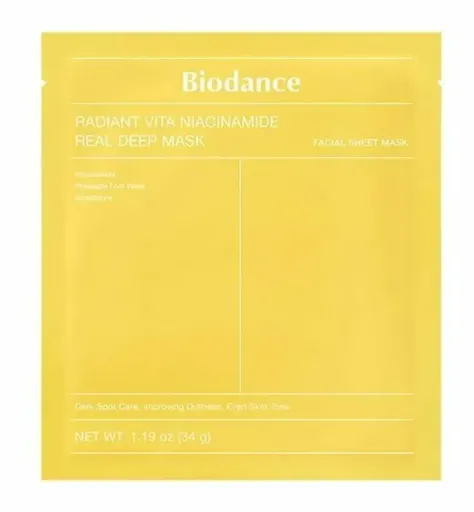 BIODANCE Radiant Vita Niacinamide Real Deep Mask rozjasňujúca maska 34g