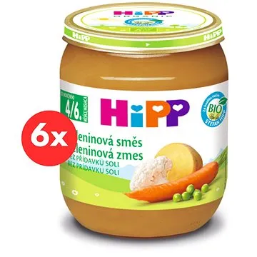 HiPP BIO Zeleninová zmes - 6x 125g (9062300400295)