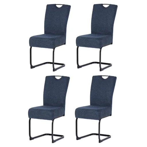 Súprava jedálenských stoličiek DCL-E2008 BLUE2, 4 ks