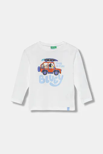 Detská bavlnená košeľa s dlhým rukávom United Colors of Benetton